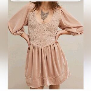 Free people Farrier Velvet Mini Dress